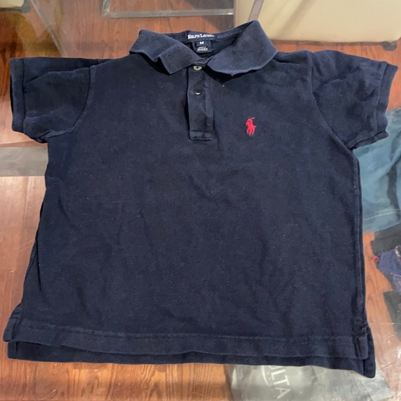 Ralph Lauren Boys Blue Medium Polo short sleeve - Picture 1 of 3